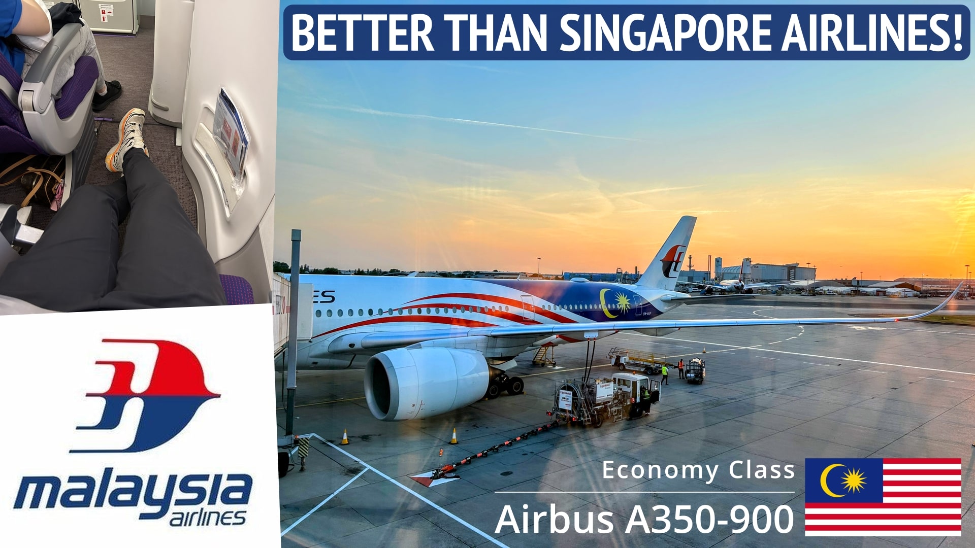 13 Hours with Malaysia Airlines Economy Review Airbus A350 Trip Report LHR KUL Freddie's